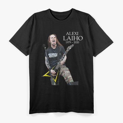 Alexi Laiho Finnish Metal Guitar Legend Retro RZ T-Shirt