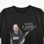 Alexi Laiho Finnish Metal Guitar Legend Retro RZ T-Shirt