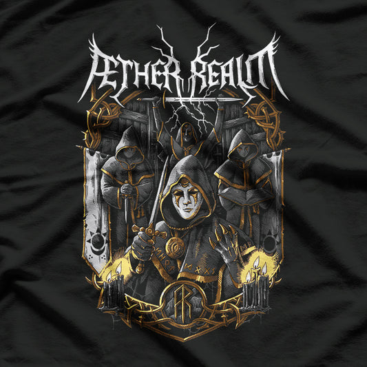 Æther Realm Folk Metal Band Retro Album Art Graphic RZ T-Shirt