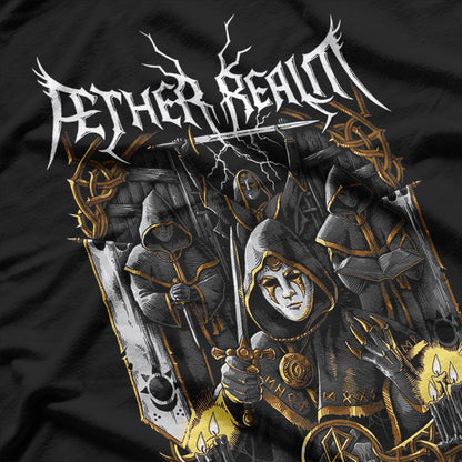 Æther Realm Folk Metal Band Retro Album Art Graphic RZ T-Shirt
