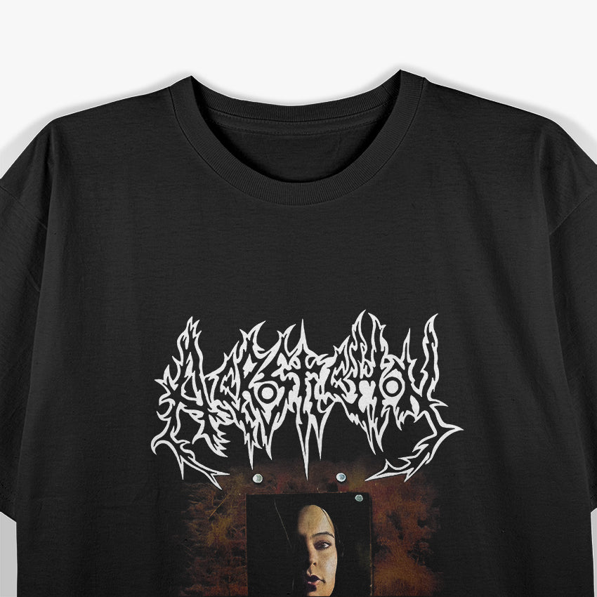 Engraved in Black Dutch Death Metal Retro Album Art Graphic RZ T-Shirt