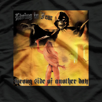 Living In Fear Inspired Thrash Metal Group T-Shirt