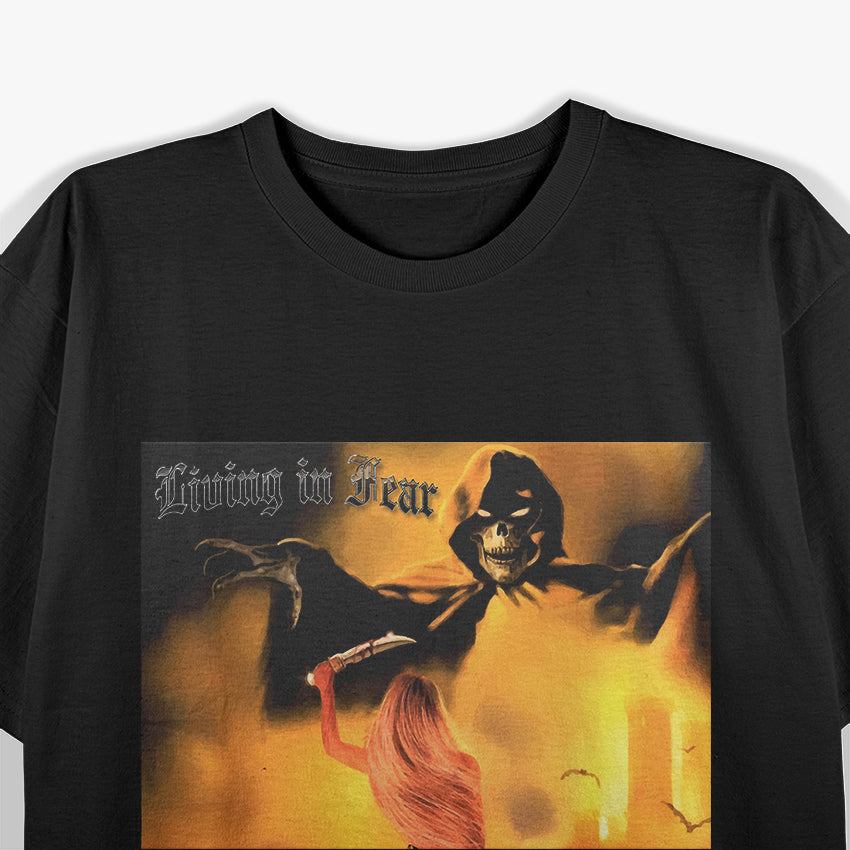 Living In Fear Inspired Thrash Metal Group T-Shirt