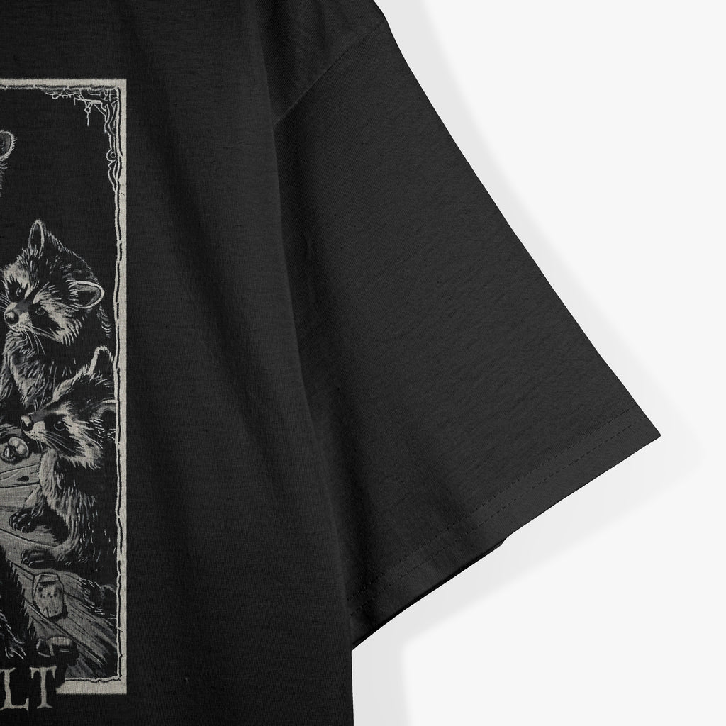 Raccoon Tarot Card Gothic Witchcraft The Trash Cult T-Shirt