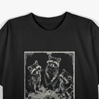 Raccoon Tarot Card Gothic Witchcraft The Trash Cult T-Shirt