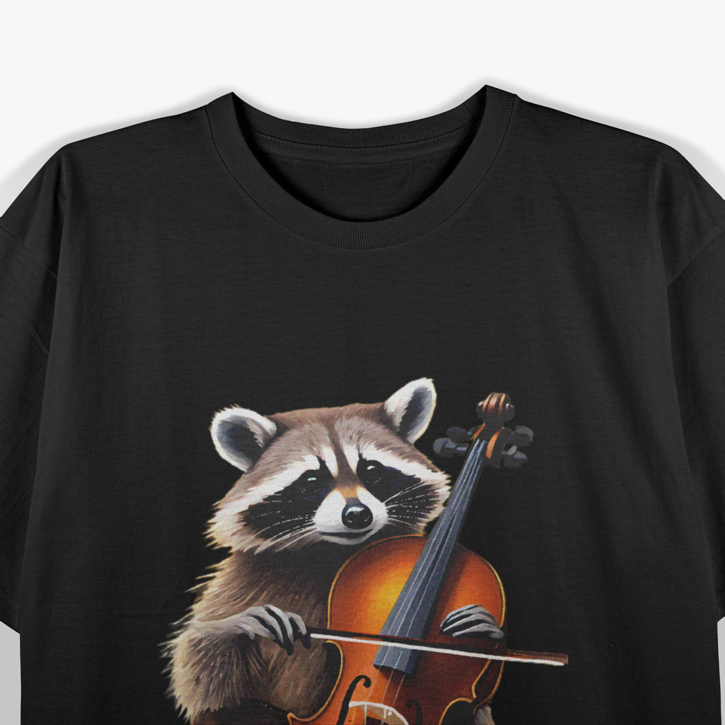 Cute Raccoon Playing Violin Raccoons Musician Music T-Shirt