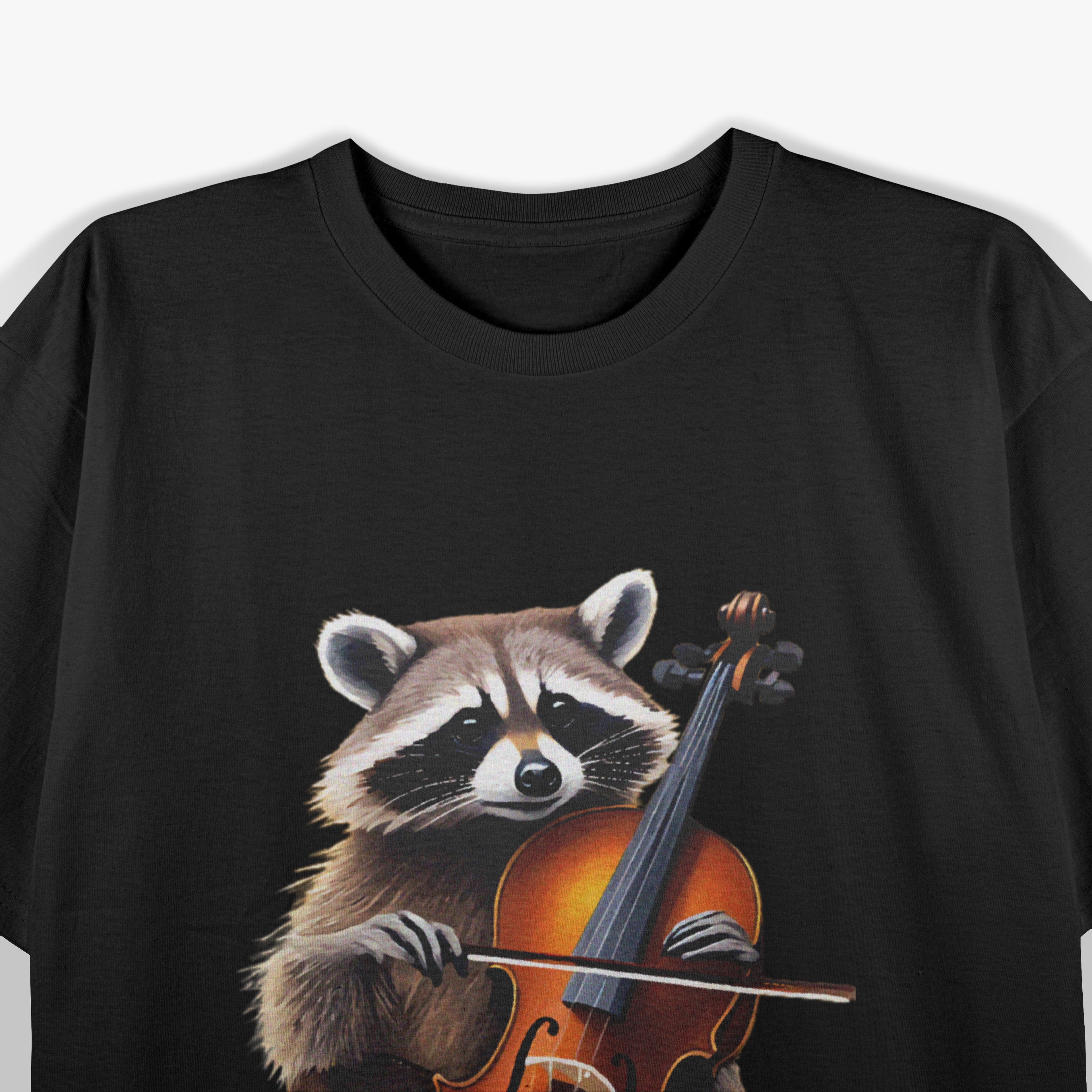Cute Raccoon Playing Violin Raccoons Musician Music T-Shirt