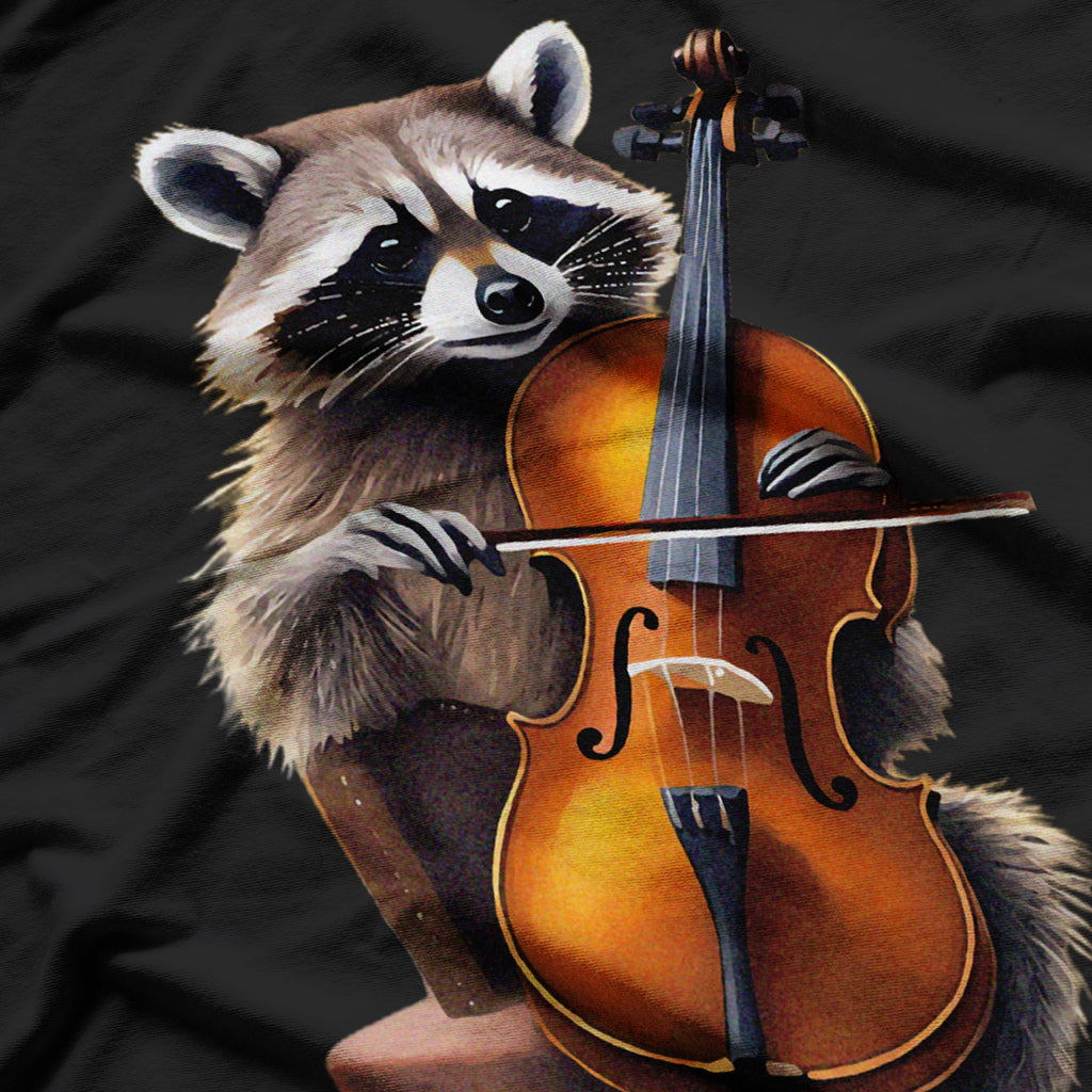 Cute Raccoon Playing Violin Raccoons Musician Music T-Shirt