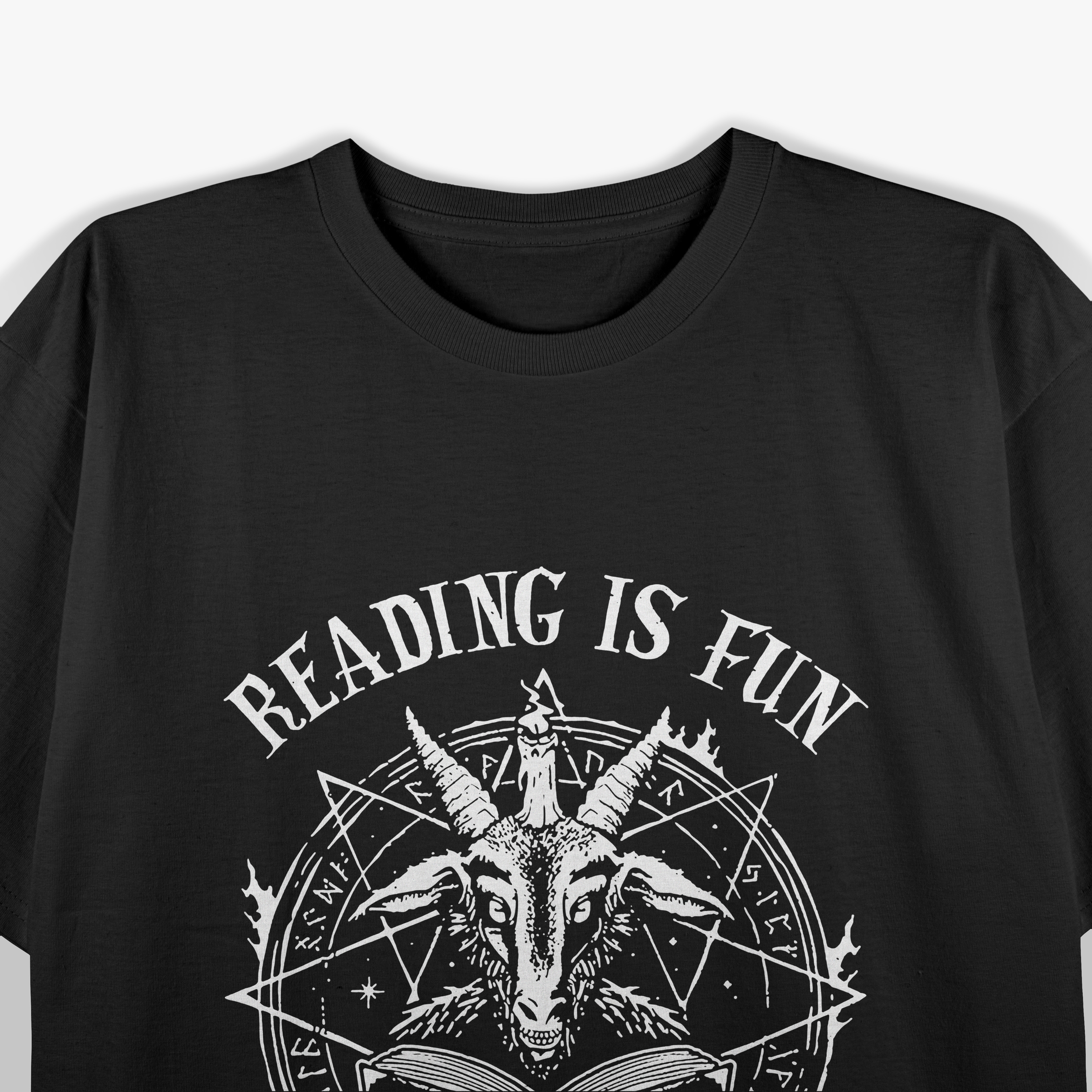 Reading is Fun Funny Satanic Pagan Goat T-Shirt