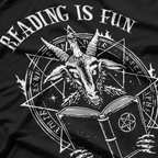 Reading is Fun Funny Satanic Pagan Goat T-Shirt