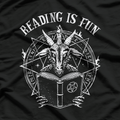 Reading is Fun Funny Satanic Pagan Goat T-Shirt