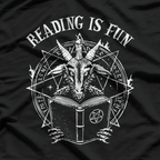 Reading is Fun Funny Satanic Pagan Goat T-Shirt