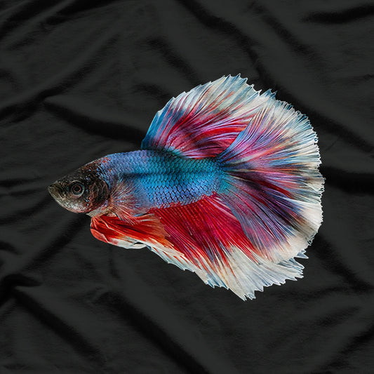 Red & Blue Betta Siamese Fighting Fish T-Shirt