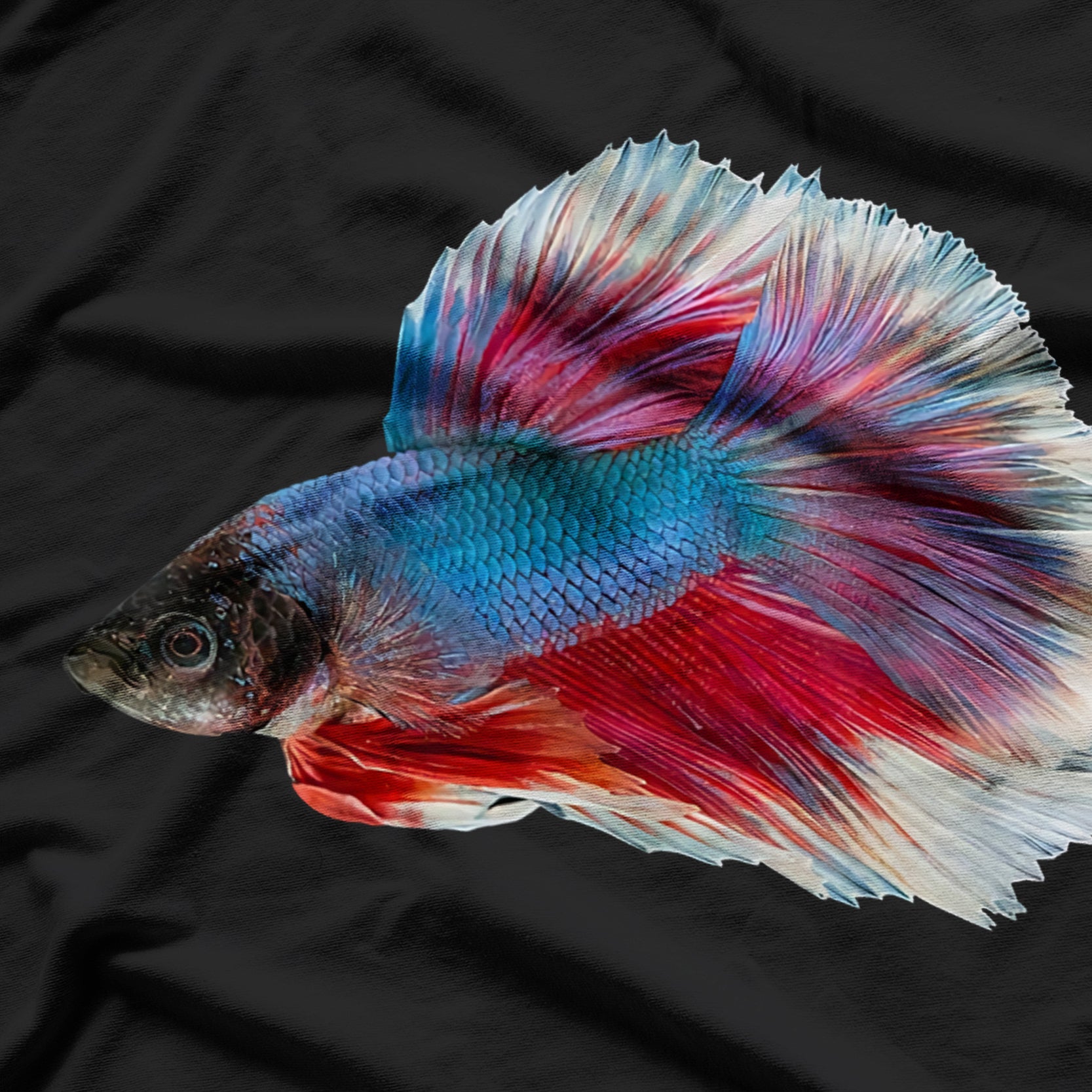 Red & Blue Betta Siamese Fighting Fish T-Shirt