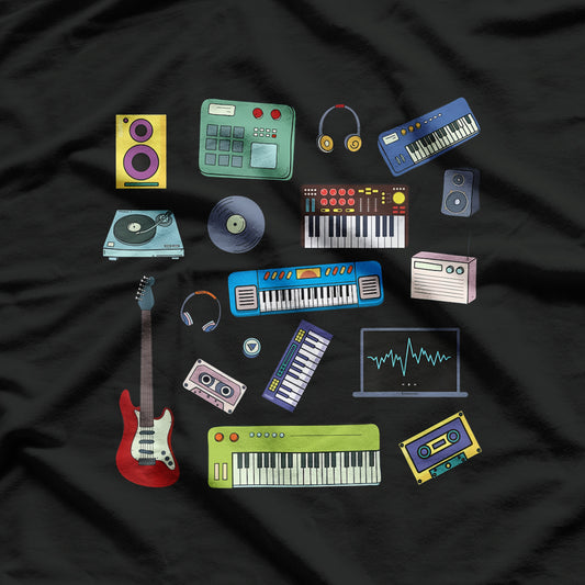 Retro Synthesizer Guitar, Guitar Lovers T-Shirt