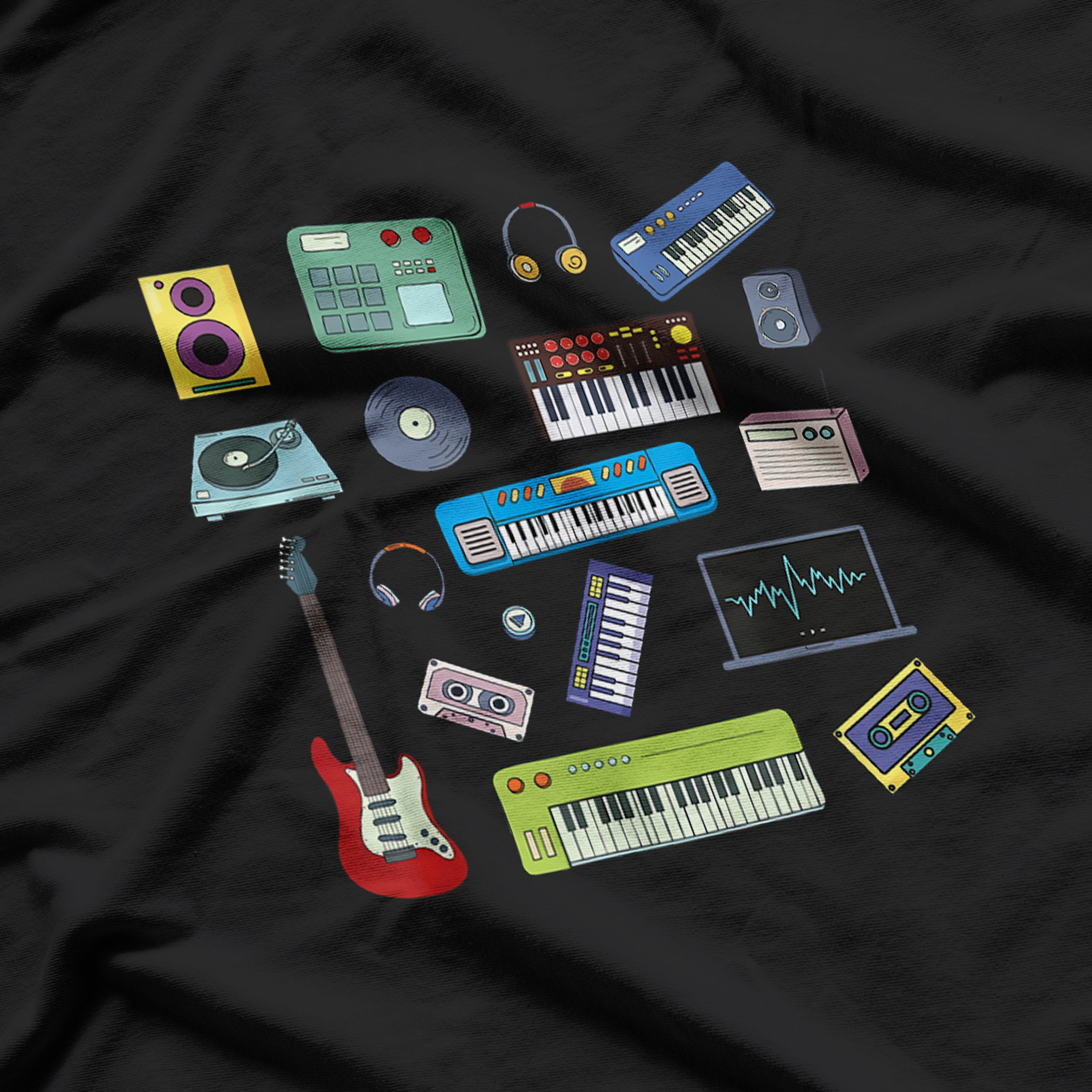 Retro Synthesizer Guitar, Guitar Lovers T-Shirt