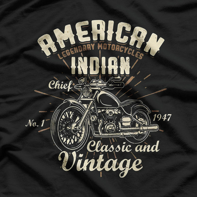 Indian Motorcycle – Vintage Biker Style T-Shirt