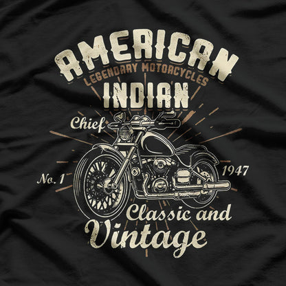 Indian Motorcycle – Vintage Biker Style T-Shirt