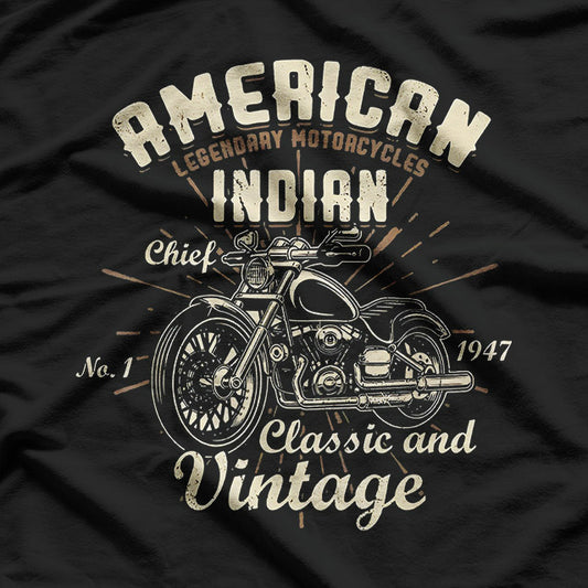 Indian Motorcycle – Vintage Biker Style T-Shirt