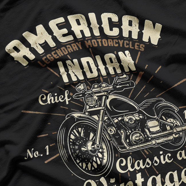 Indian Motorcycle – Vintage Biker Style T-Shirt
