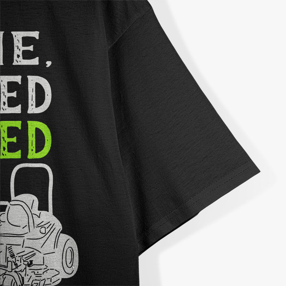 I Came I Mowed I Kicked Grass Funny Lawnmower Landscaping T-Shirt