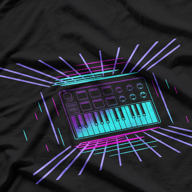 80s Synthesizer Keyboard T-Shirt