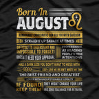 August Birthday Zodiac Gift – Funny Astrology Birth Month Humor T-Shirt