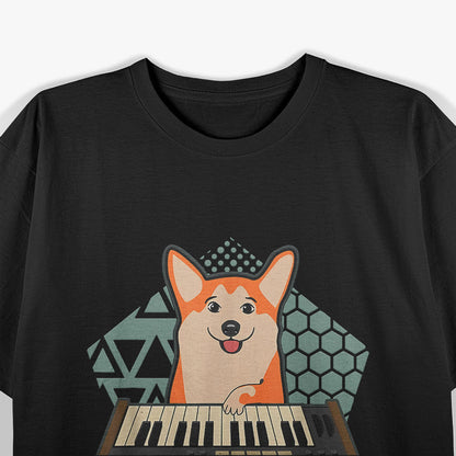 Corgi Synthesizer - Musical Pup Vibes T-Shirt