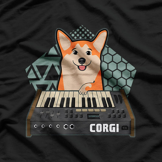 Corgi Synthesizer - Musical Pup Vibes T-Shirt