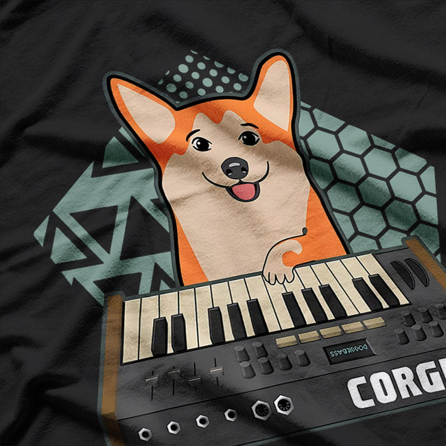 Corgi Synthesizer - Musical Pup Vibes T-Shirt