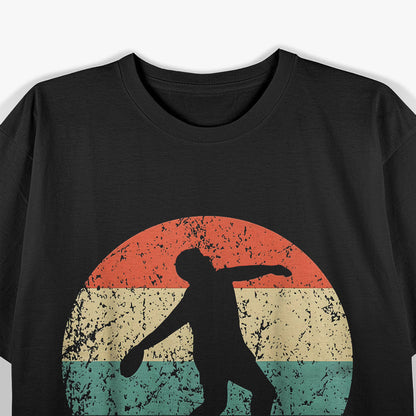 Discus Throw Vintage Retro Track And Field Sport T-Shirt