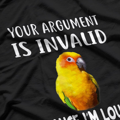 Loud Sun Conure for Funny Parrot Enthusiasts T-Shirt