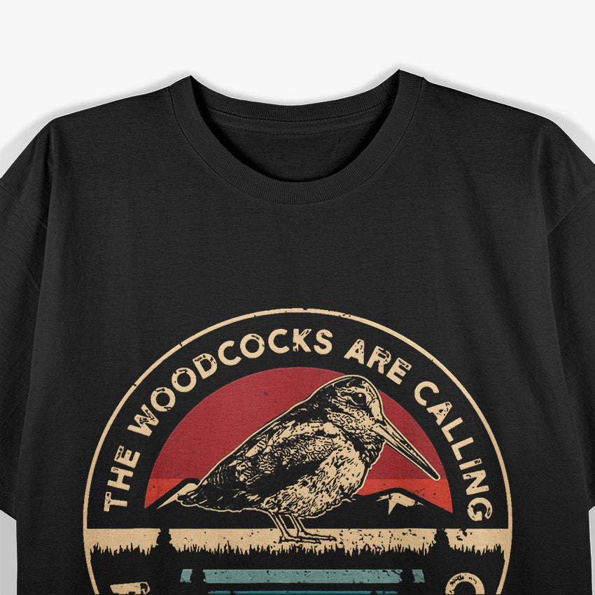 Woodcock Bird Retro T-Shirt