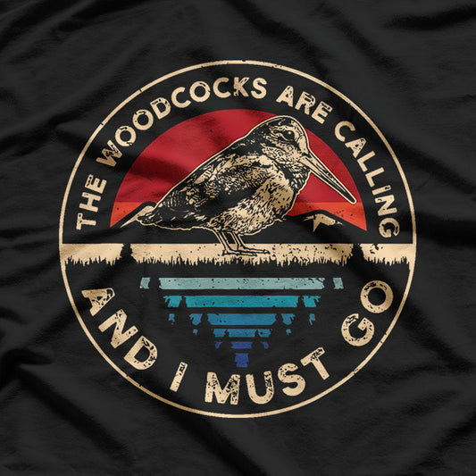 Woodcock Bird Retro T-Shirt