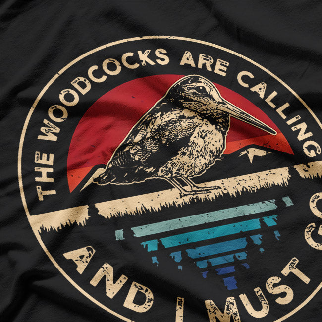 Woodcock Bird Retro T-Shirt
