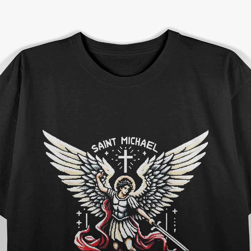 Saint Michael Archangel – Catholic Gamer Graphic T-Shirt