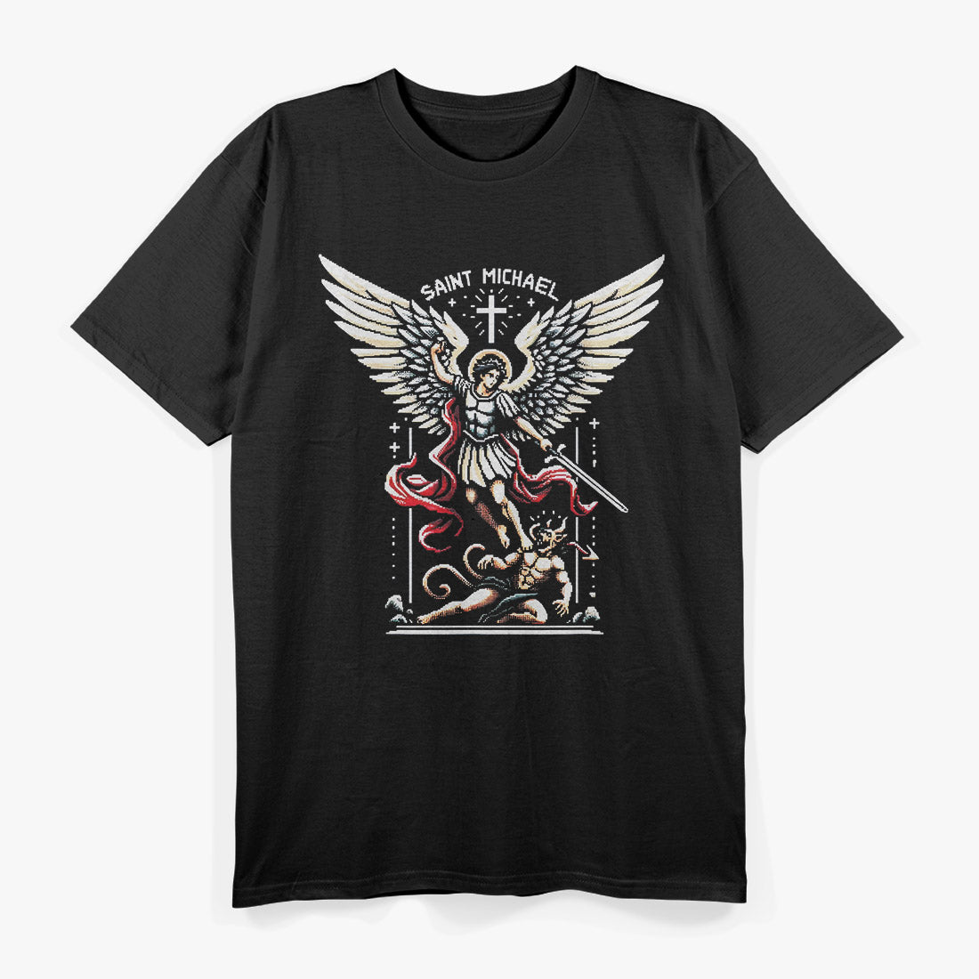 Saint Michael Archangel – Catholic Gamer Graphic T-Shirt