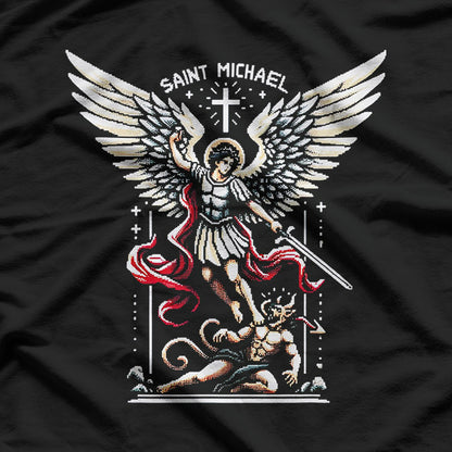 Saint Michael Archangel – Catholic Gamer Graphic T-Shirt