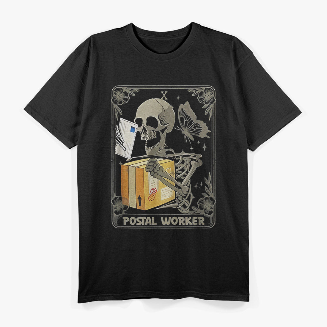 Spooky Postman Funny Mail Carrier Halloween Graphic T-Shirt