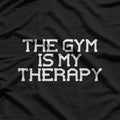 Workout Therapy – Funny Gym Motivation T-Shirt