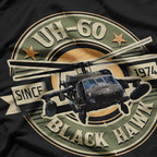 UH-60 Black Hawk Cool Military Helicopter Aviation T-Shirt
