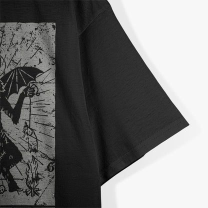 Vintage Occult Baphomet - Tarot Card Satanics Horror T-Shirt