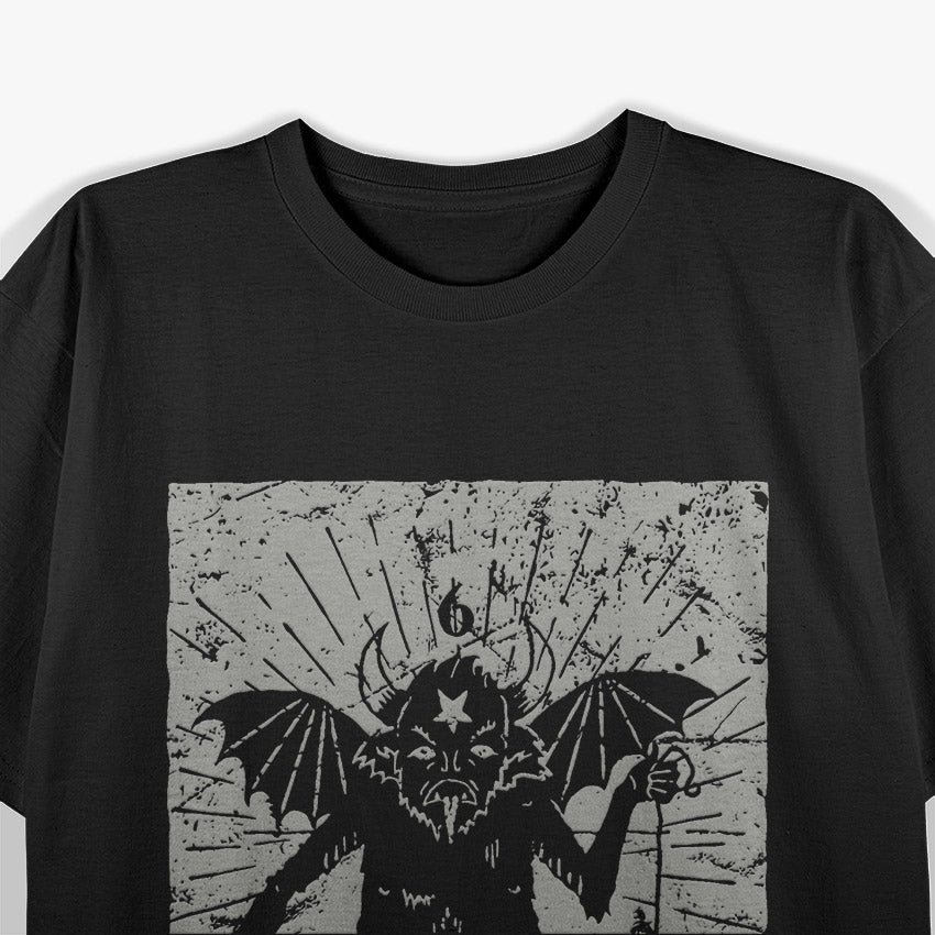 Vintage Occult Baphomet - Tarot Card Satanics Horror T-Shirt