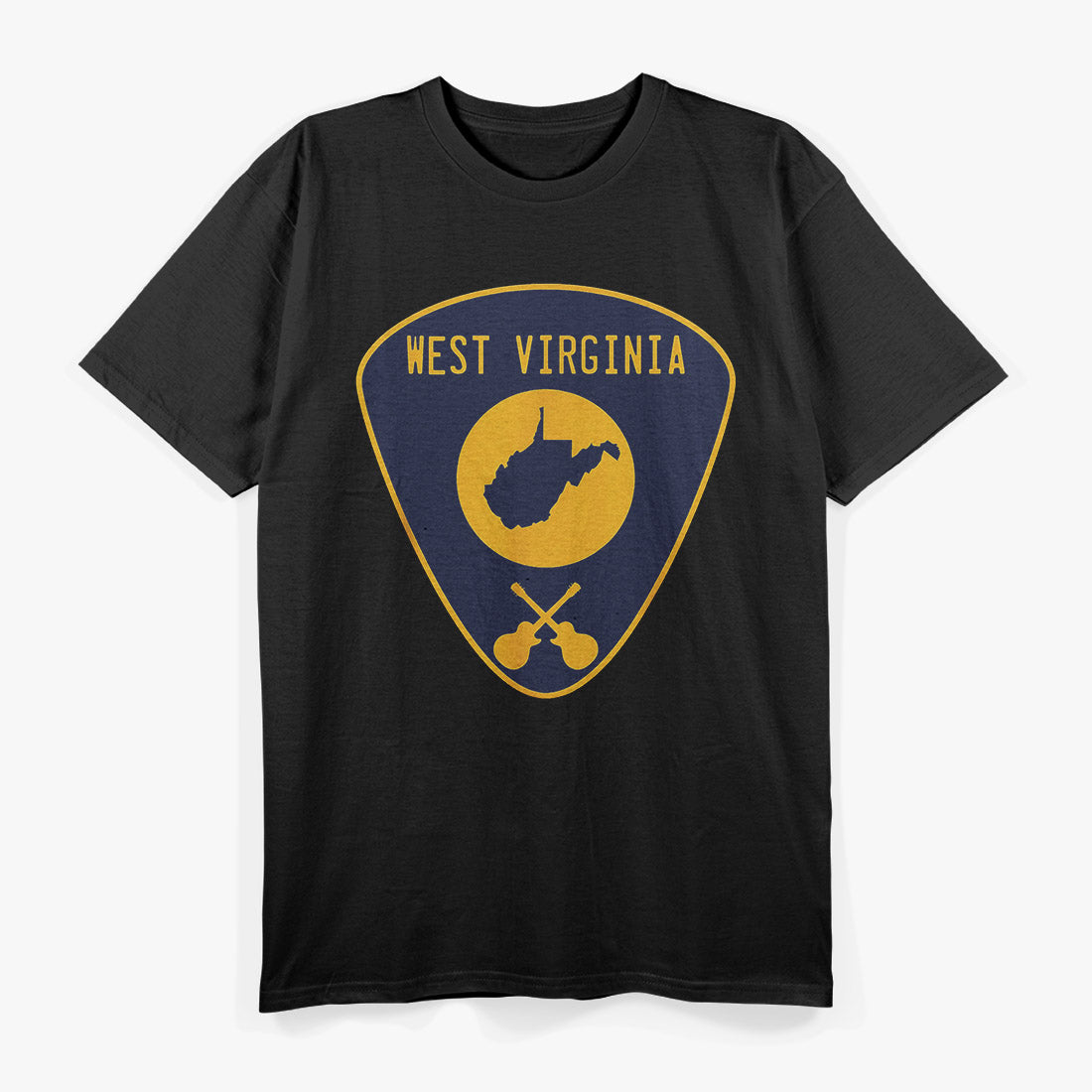 West Virginia Guitar Pick T-Shirt