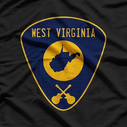 West Virginia Guitar Pick T-Shirt