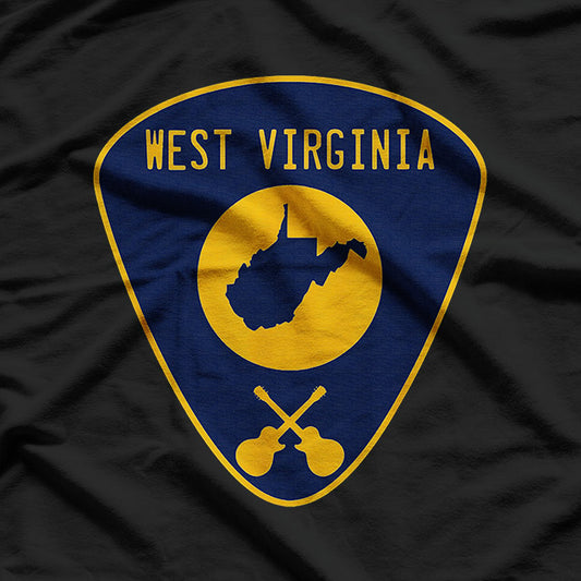 West Virginia Guitar Pick T-Shirt