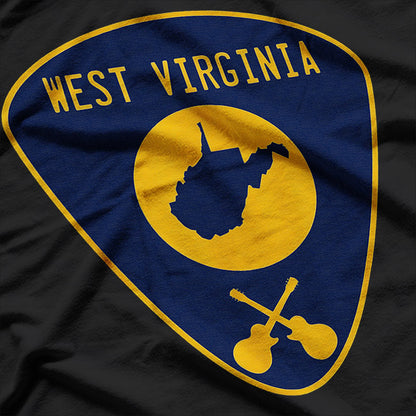 West Virginia Guitar Pick T-Shirt