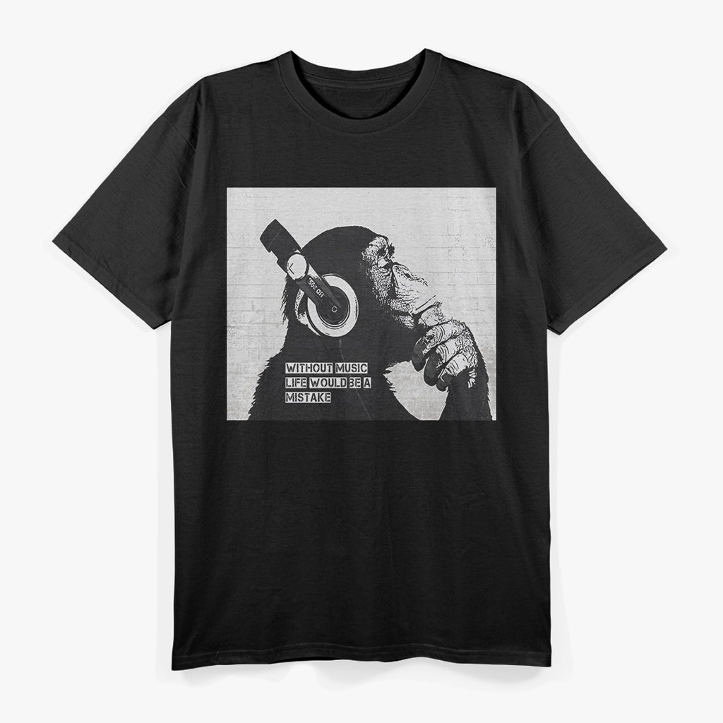 Music Is Life Tee – Funny Quote Retro Graphic T-Shirt