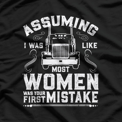 Woman Trucker Female Truck Driver T-Shirt