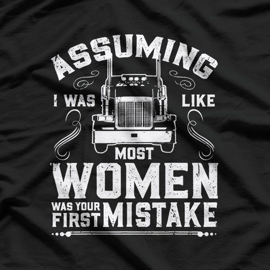 Woman Trucker Female Truck Driver T-Shirt